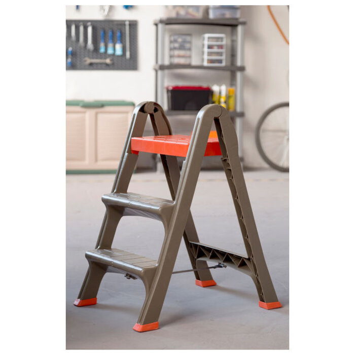 ArtPlast Bama Keukentrap - tot 130 kg - 47 x 70 x78 - Rood