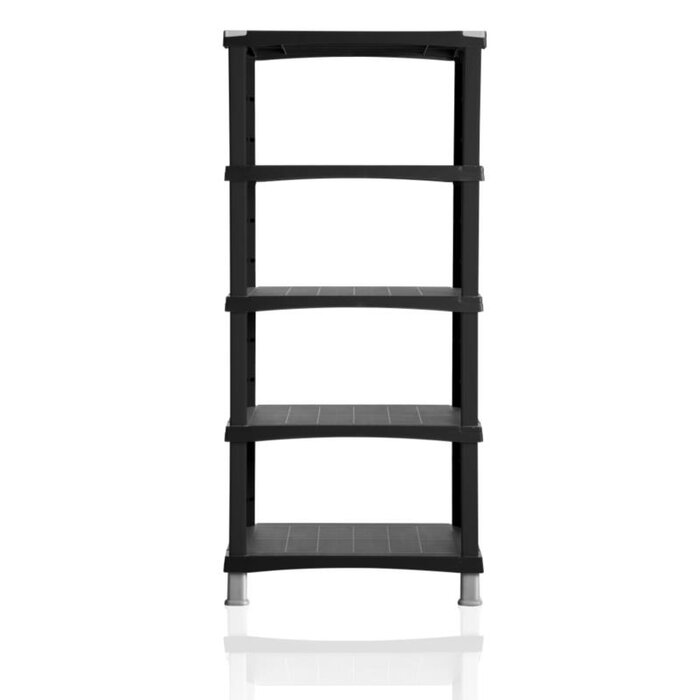 Stanley Bama Stellingkast Futuro kunststof zwart 5 legplanken 80 x 40 x 174 cm