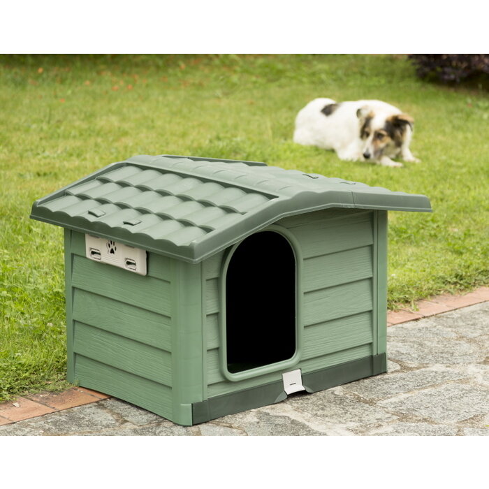 Bama Bungalow Bama Dog vert moyen 89 x 75 x 62cm