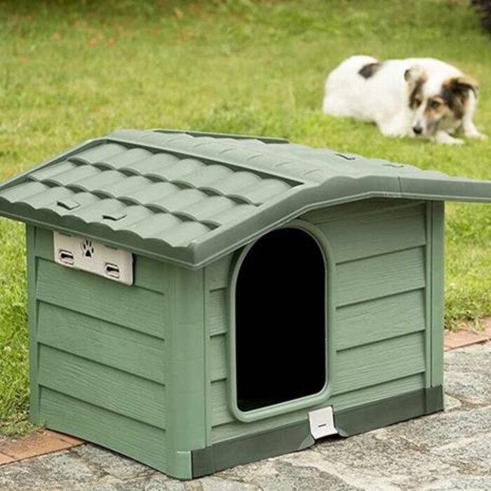 Bama Honden bungalow Large groen 110 x 94 x 77cm