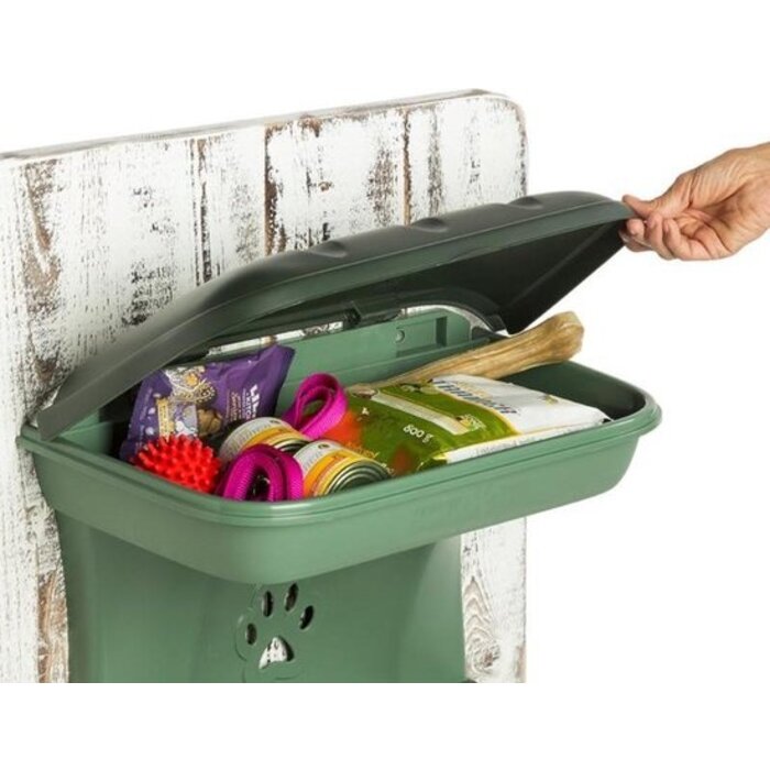 Bama - Hondenbak - wandmodel - Medium - Groen  - 48 x 27 x 42 cm