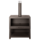 Esschert Design - Poêle d'extérieur avec rangement pour le bois noir - Cheminée - Acier - Noir