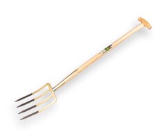 OFFNER OFFNER Spießgabel 4 Zinken 27 cm, Bronze mit Griff 85 cm