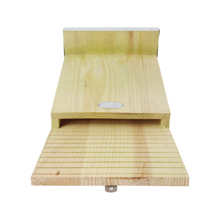 Esschert Design Boîte à chauves-souris en bois avec toit en zinc