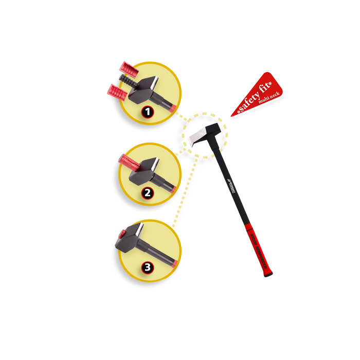 Everest Everest Kloofbijl 3000 gram met fiberglassteel 90 cm