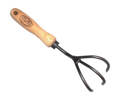 DeWit Handkultivator 3 Zinken - 14 cm - mit Eschenstiel - Hochwertige Gartengeräte