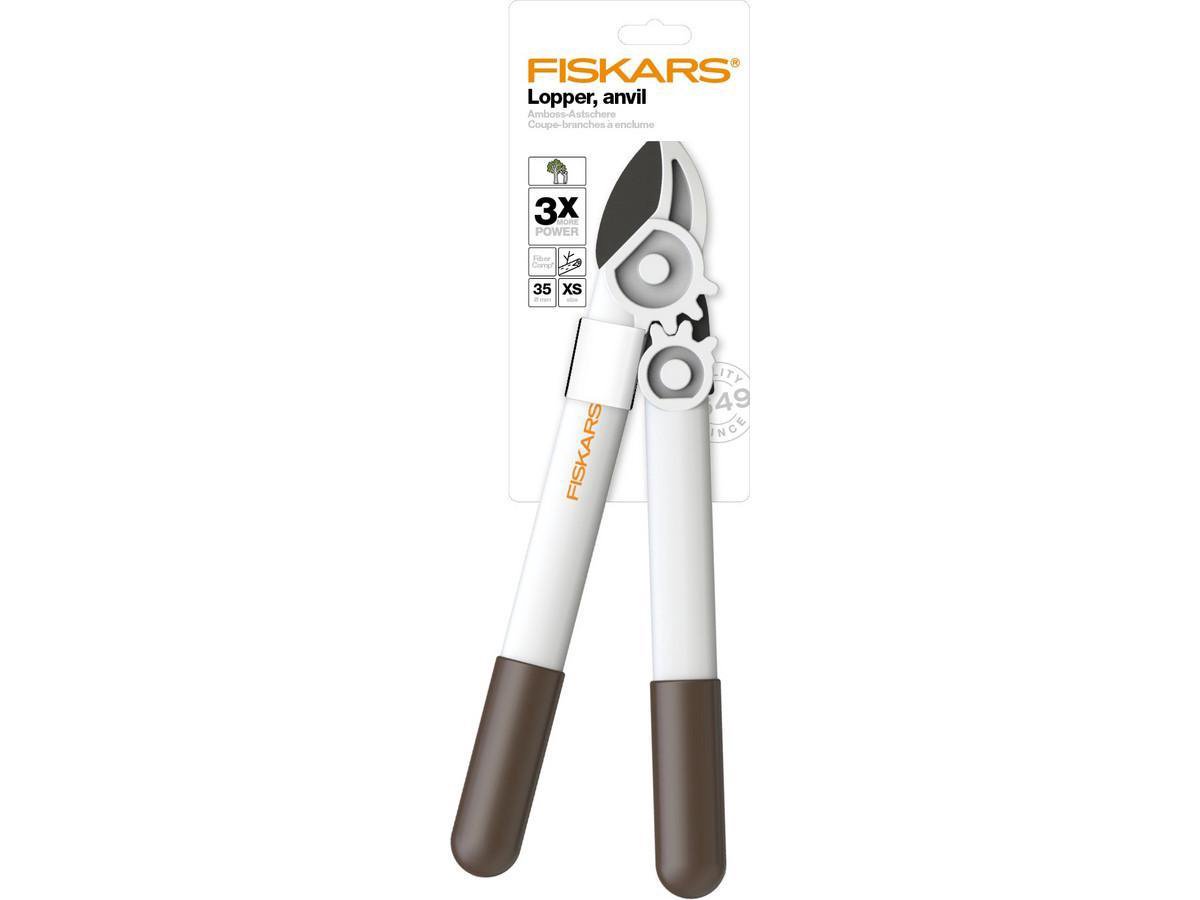 Fiskars Sécateur - L32 - Sécateur léger - Sécateur de jardin blanc - FiberComp™