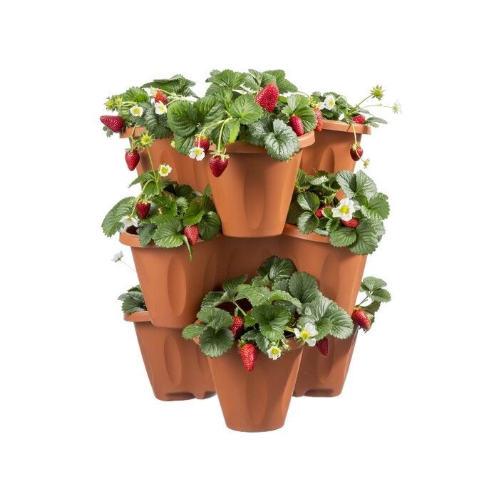 Plantenbak Module Trifoglio Terracotta 40 x 40 x 51 cm 3 laags