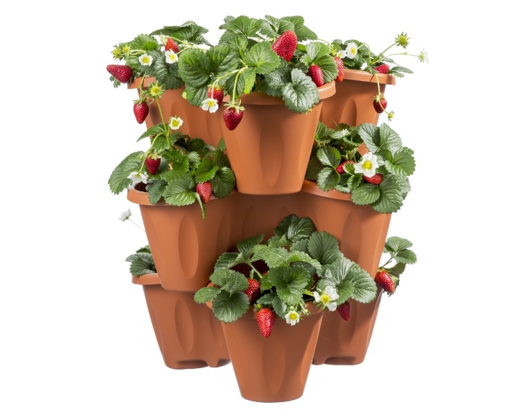 Module Jardinière Trifoglio Terracotta 40 x 40 x 51 cm 3 étages