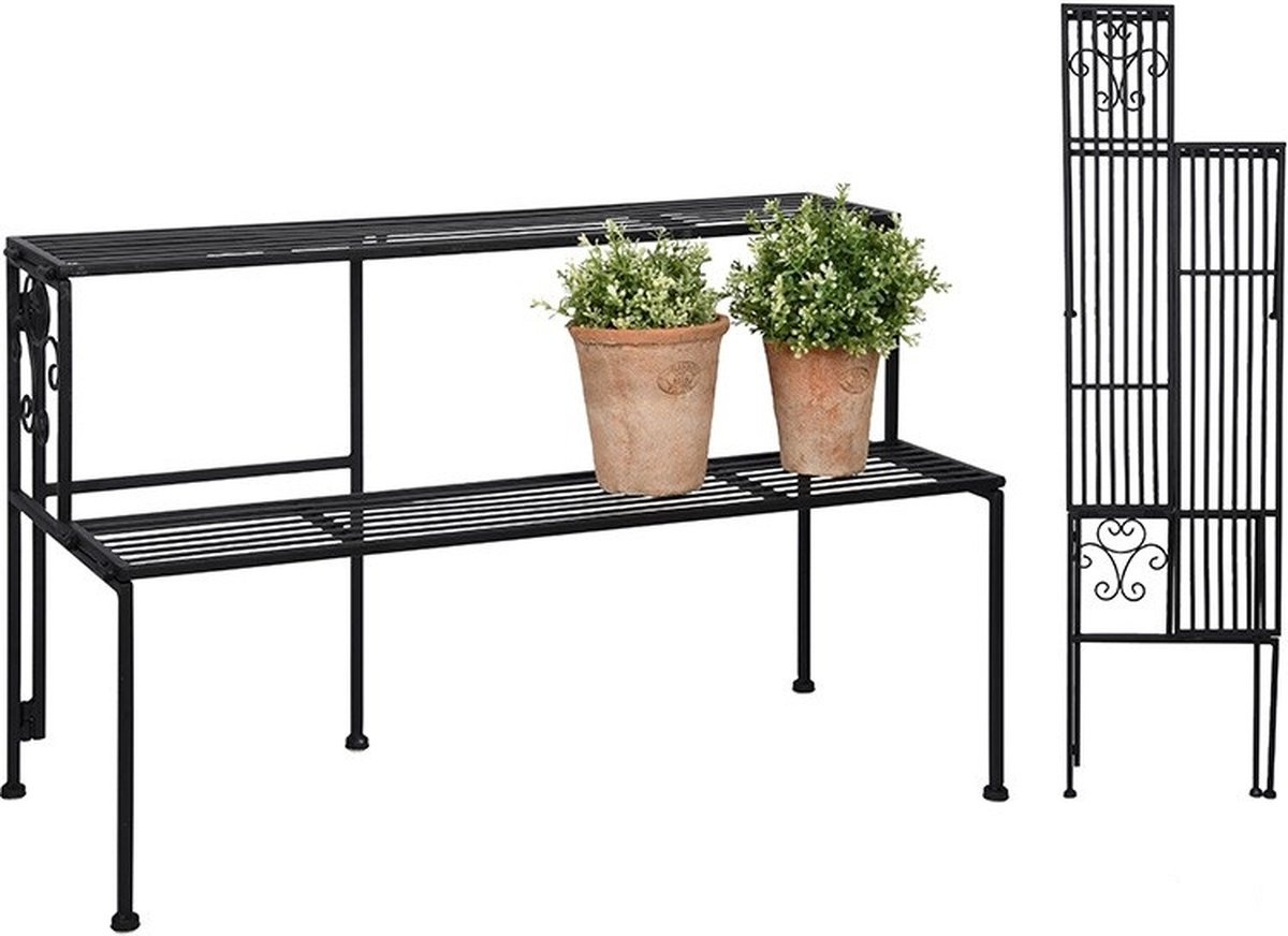 Esschert Design Etagere – 2 Stufen – Klappbar – Metall – Für Innen & Außen