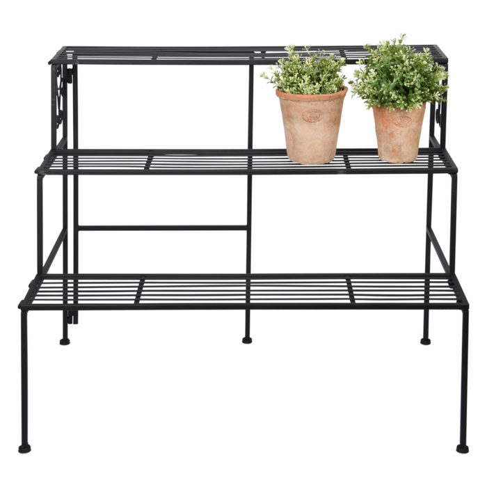 Étagère - Esschert Design – 3 Niveaux – Pliable – Métal – Intérieur & Extérieur