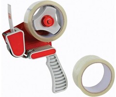 Dérouleur de ruban pour ruban d'emballage jusqu'à 50 mm, y compris 2 rouleaux de ruban