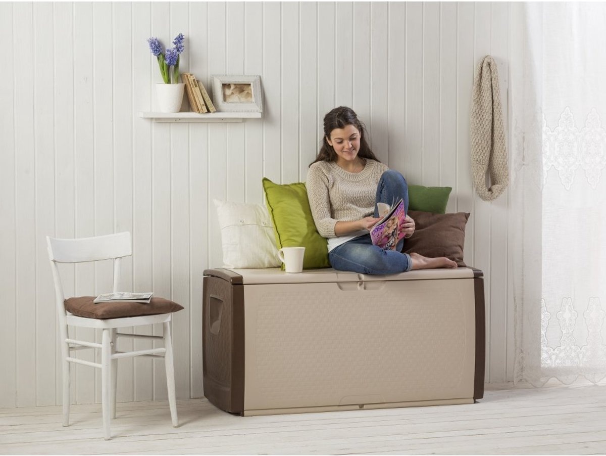 Bama Mettitutto Aufbewahrungsbox 350L 122x56x63 cm Beige/Taupe