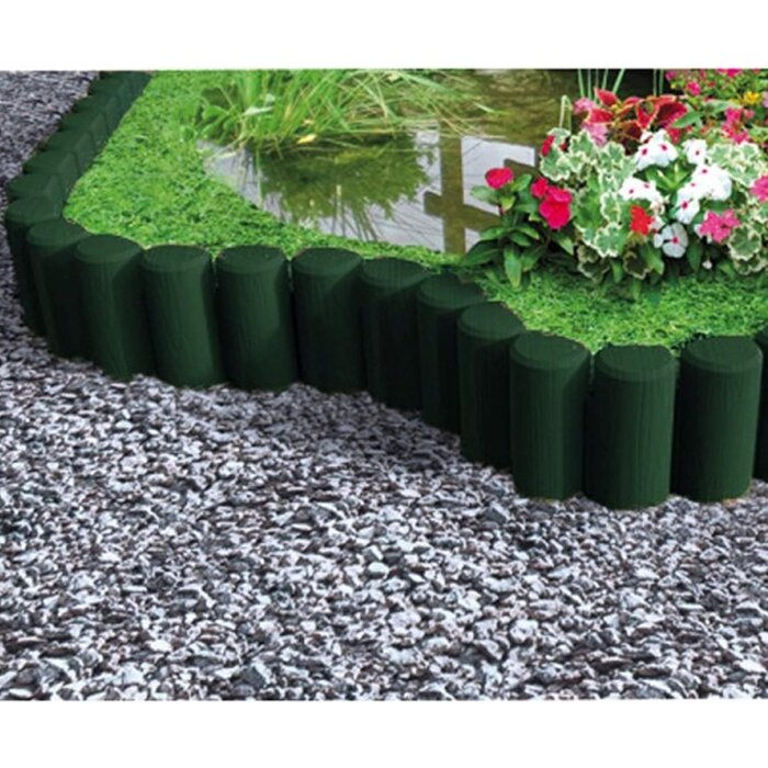 Bordürenrolle Bama Kunststoff grün 2,3 Meter