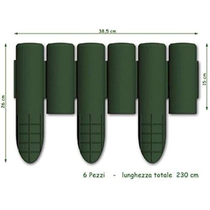 Bordürenrolle Bama Kunststoff grün 2,3 Meter