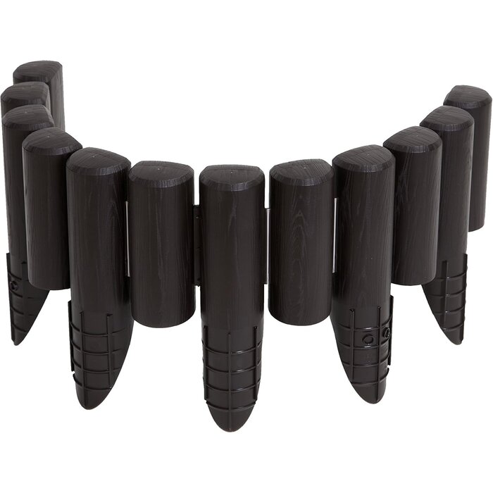 Rouleau de bordure Bama plastique brune 2,3 mètres