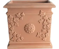 Pot de Fleurs Bama VITE QUADRATO – Terracotta – 44 x 44 cm – Classique & Résistant