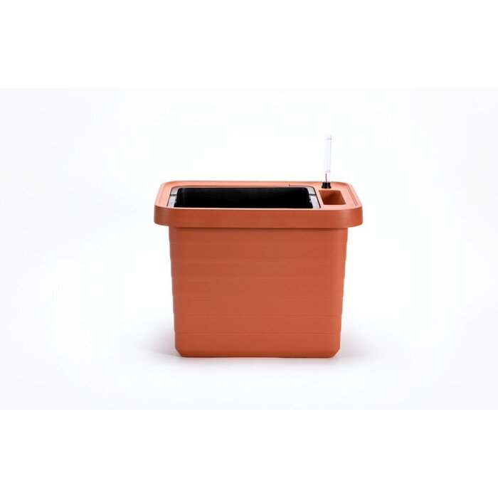 Berberis Uno Selbstbewässerung Blumenkasten - Terrakotta - 18 L Substrat - 9 L Wasser
