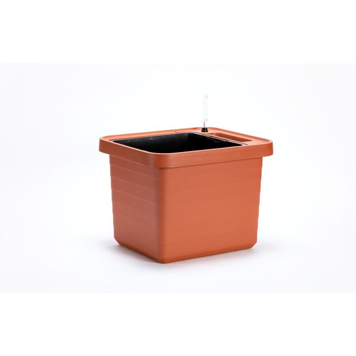 Berberis Uno Selbstbewässerung Blumenkasten - Terrakotta - 18 L Substrat - 9 L Wasser