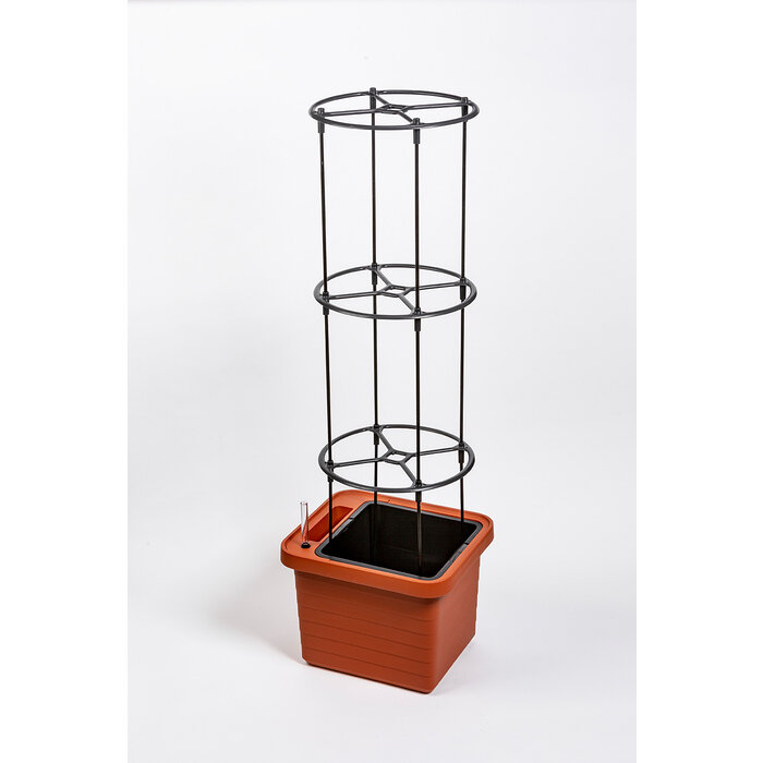 Berberis Uno Selbstbewässerung Blumenkasten - Terrakotta - 18 L Substrat - 9 L Wasser