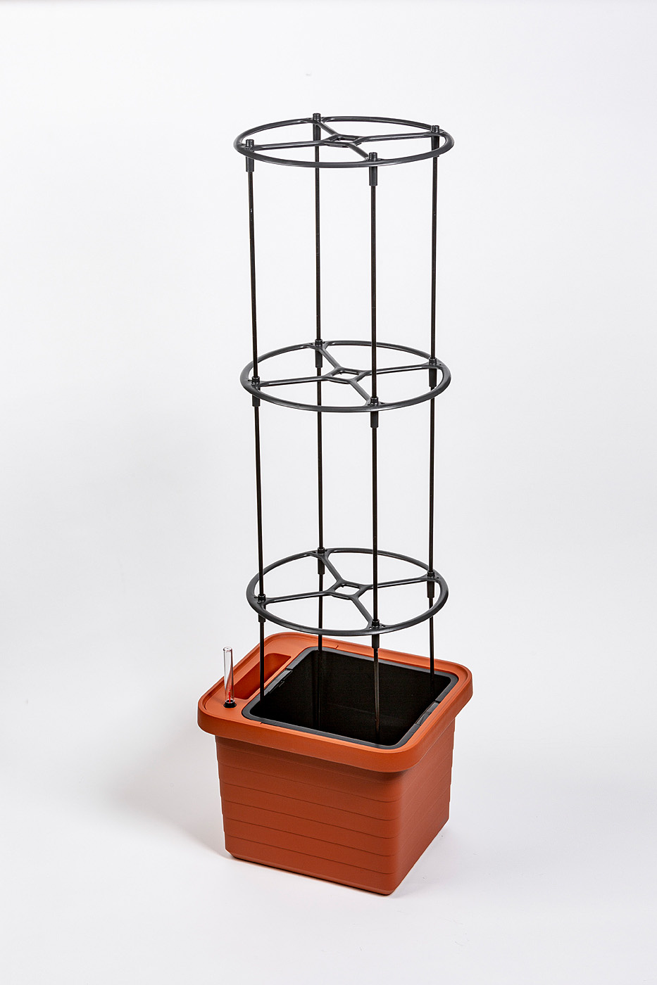 Berberis Uno Boîte à fleurs auto-arrosante - Terre cuite - 18 L de substrat - 9 L d'eau