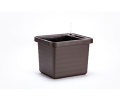 Plastia Berberis Uno Zelfbewaterende Bloembak – Chocolate – 18 L Substraat – 9 L Waterreservoir