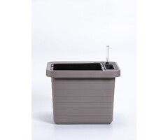 Plastia Berberis Uno Zelfbewaterende Bloembak – Taupe – 18 L