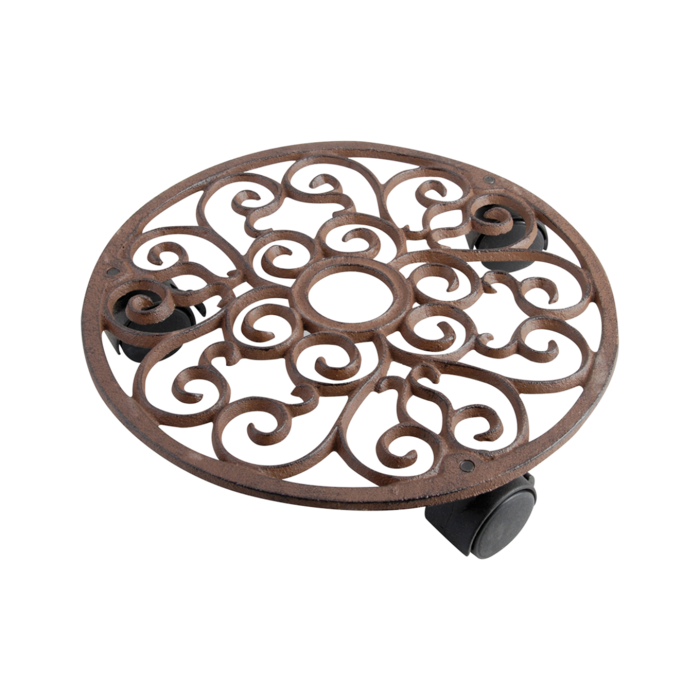 EDA Esschert Design Planttrolley Gietijzer Ø29 cm – Klassiek en Functioneel