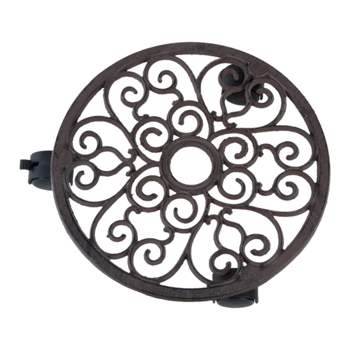 EDA Esschert Design Planttrolley Gietijzer Ø29 cm – Klassiek en Functioneel