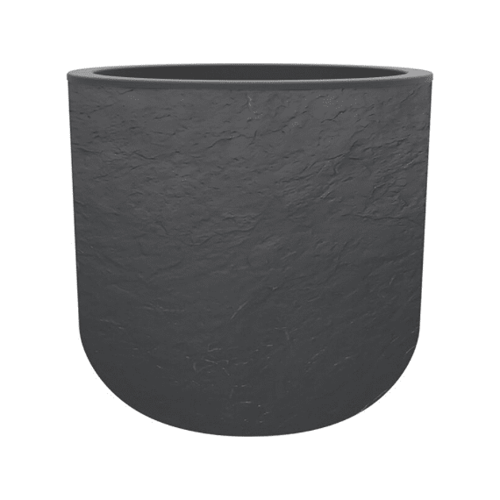 EDA EDA Plantenbak Vulcania Up Rond 40 cm antracite 32,5 liter