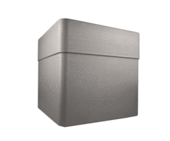 EDA Carel Jardinière carrée 40 cm à roulettes - 26 L - Double paroi - Taupe mat