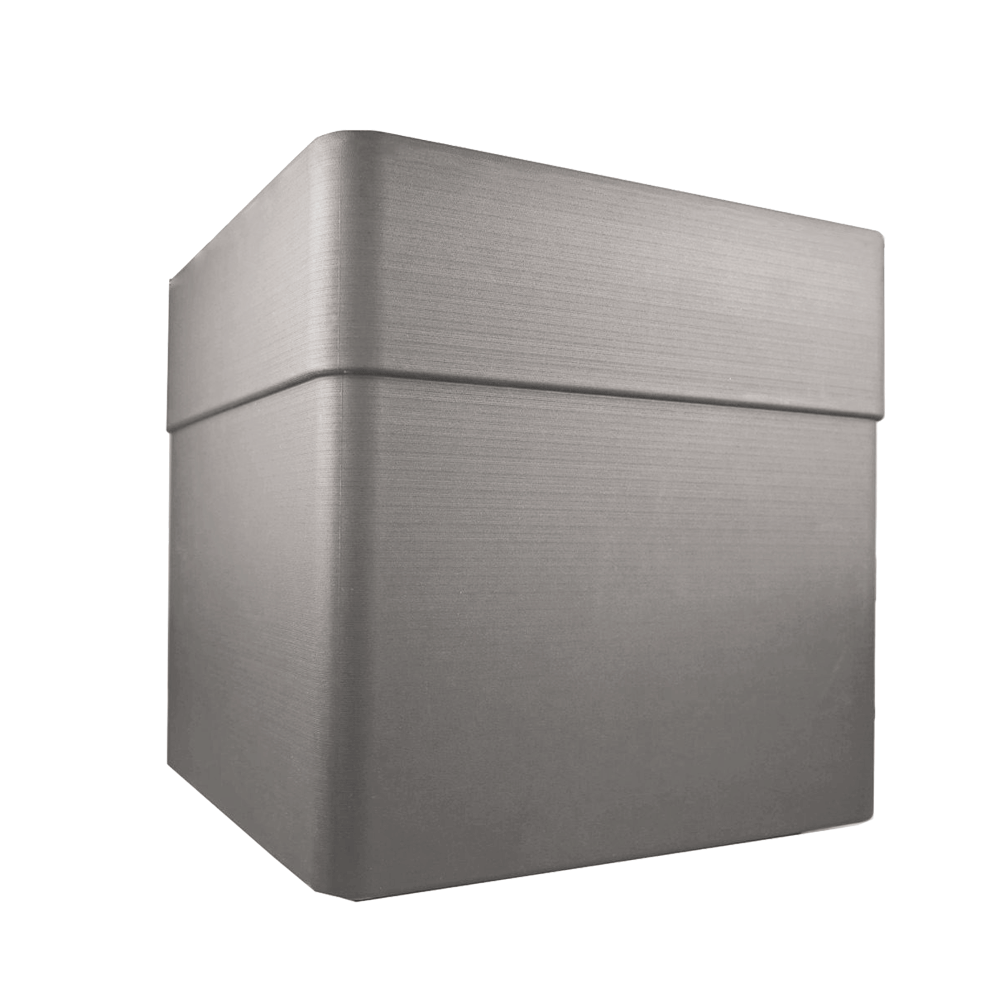 EDA Carel Vierkante Plantenbak 40 cm met Wielen – 26 L – Dubbelwandig – Mat Taupe