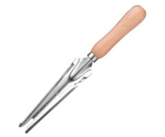 Dutchlander Weed &amp ; Dandelion Cutter - Acier inoxydable avec manche en bois