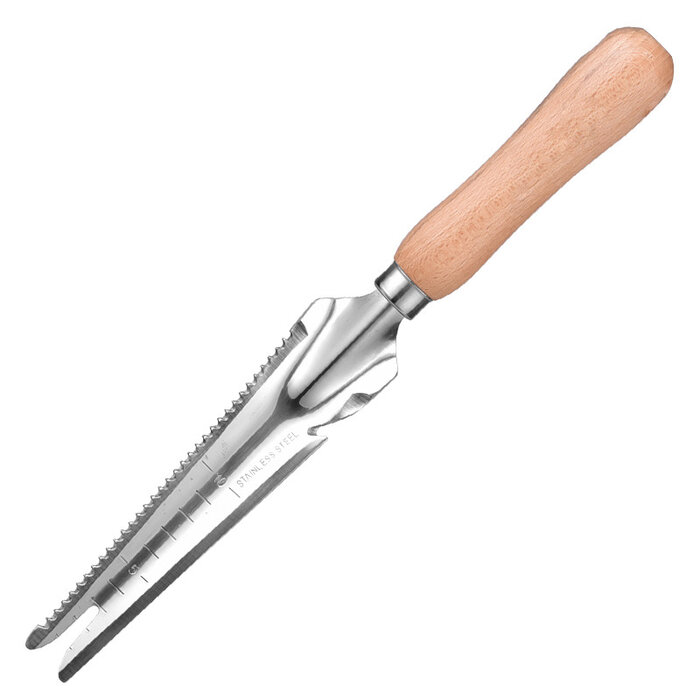 Dutchlander Unkraut & Löwenzahnschneider - Rostfreier Stahl mit Holzgriff