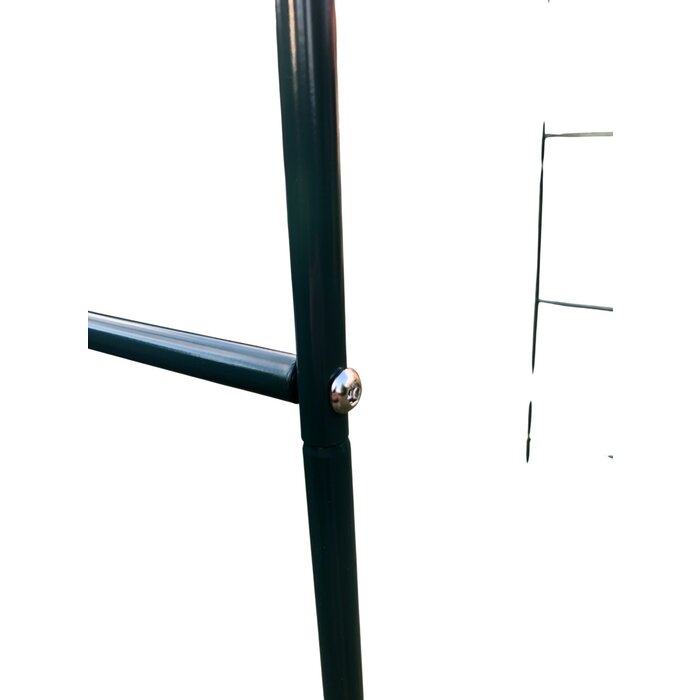 Esschert Design Arc de cercle en métal peint par poudrage en vert 240 x 145 x 38 cm