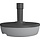 EDA Base de parasol remplissable max 32 kg - Gris/Anthracite - Ø50 cm