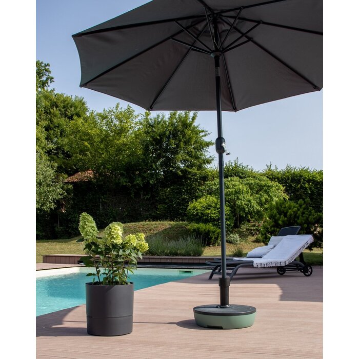 EDA EDA Base de parasol remplissable max 32 kg - Gris/Anthracite - Ø50 cm