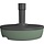 EDA Base de parasol remplissable max 32 kg - Gris/Vert - Ø50 cm