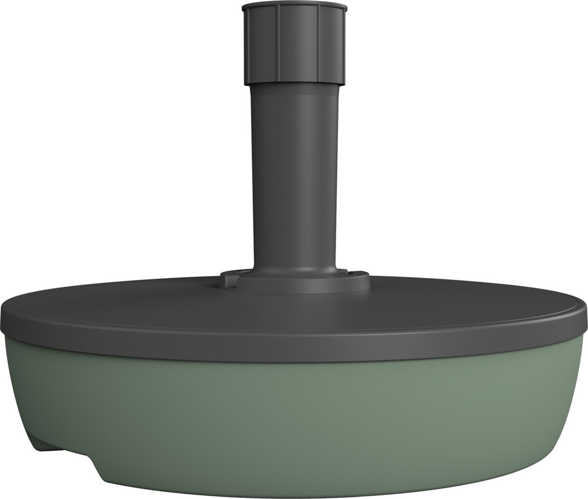 EDA EDA füllbarer Sonnenschirmfuß max 32 kg - Grau/Grün - Ø50 cm