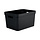 Caisse de rangement en plastique Eda STONE DECOR - 18 L noir