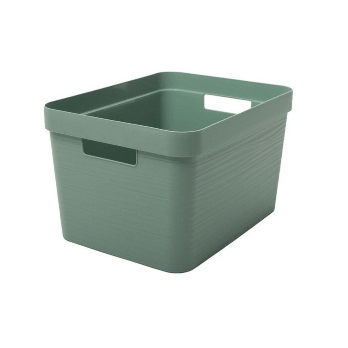 Caisse de rangement en plastique Eda STONE DECOR - 18 L Vert
