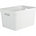 Eda kunststof STONE DECOR opbergkrat - 30 L wit