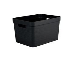 Eda Kunststoff STONE DECOR Aufbewahrungskiste - 30 L schwarz