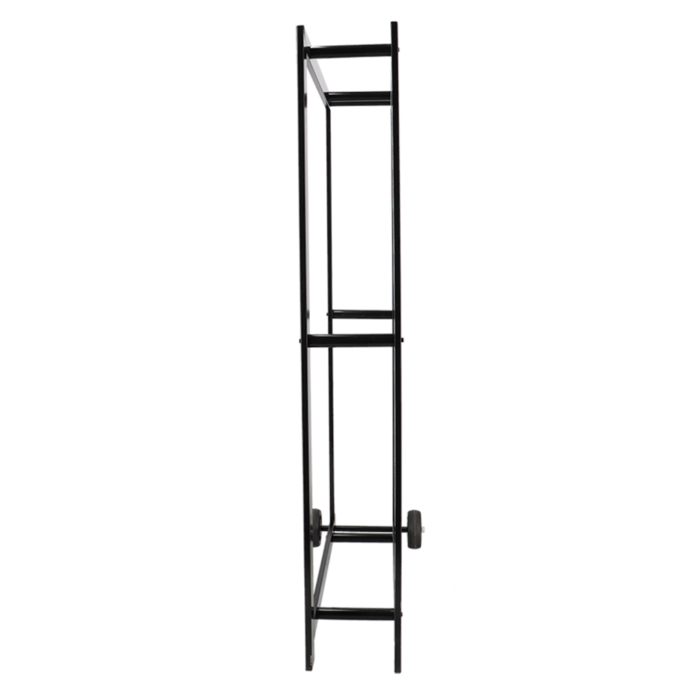 Esschert design Rangement en bois à roulettes L Acier Noir