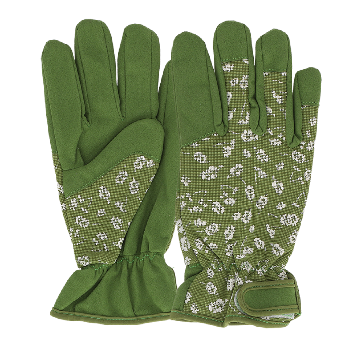 Gants de jardinage Vert avec motif Taille S Fermeture velcro