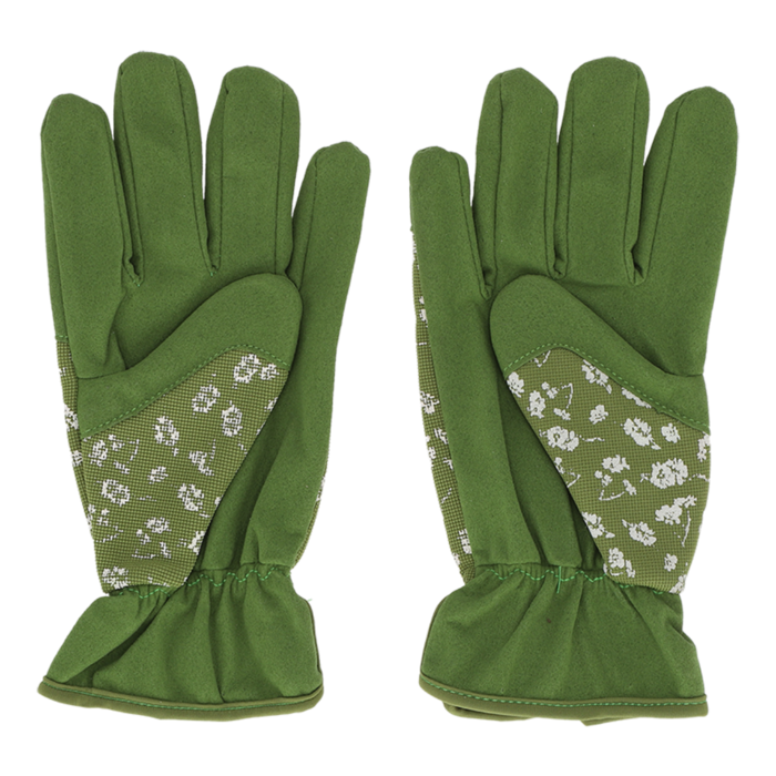 Gants de jardinage Vert avec motif Taille S Fermeture velcro