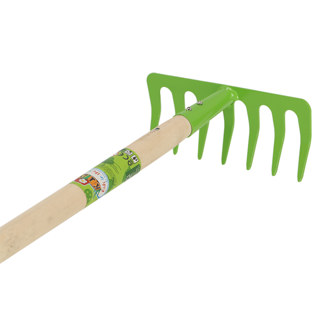 Dutchlander Kinderhark groen metalen blad