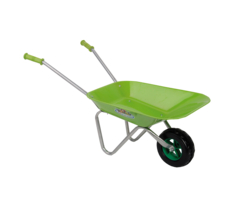 Brouette enfant Verte - Poubelle en métal - 6,5 L - 3 ans et plus