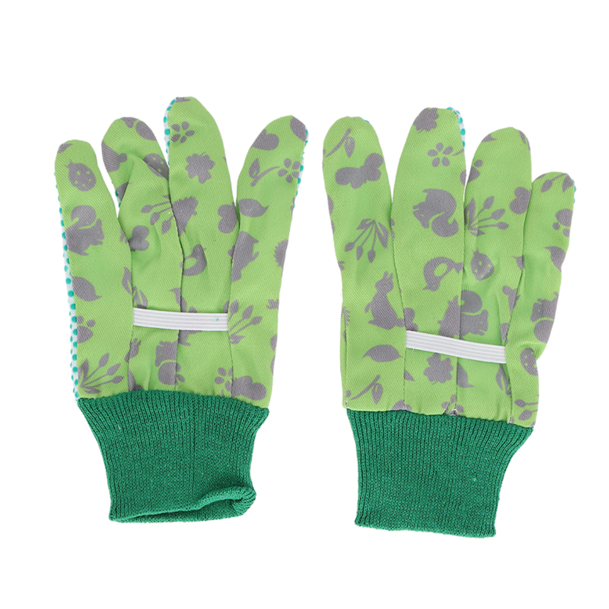 Kinderhandschuhe Grün - Kids in the Garden - Mit PVC-Griff & elastische Stulpen