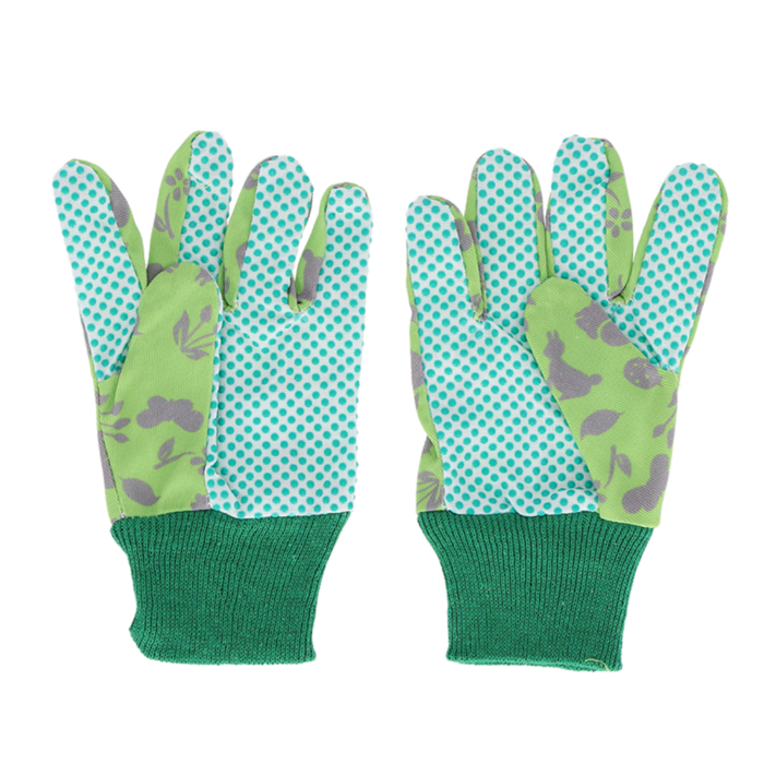 Kinderhandschuhe Grün - Kids in the Garden - Mit PVC-Griff & elastische Stulpen